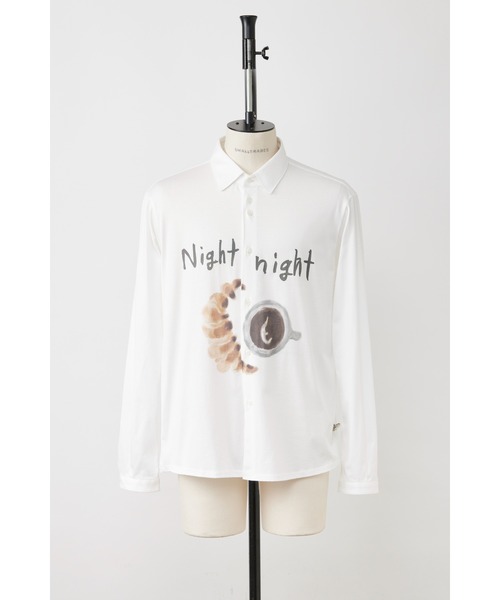 SHINYAKOZUKA(シンヤコヅカ)の「HENRY CUFFS SHIRT WITH PRINTING(ISSUE#8)(シャツ/ブラウス・メンズ・ホワイト/ブラック・MEDIUM/SMALL)」の6枚目の写真