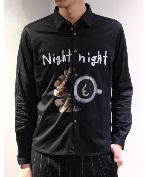 SHINYAKOZUKA(シンヤコヅカ)の「HENRY CUFFS SHIRT WITH PRINTING(ISSUE#8)(シャツ/ブラウス・メンズ・ホワイト/ブラック・MEDIUM/SMALL)」の12枚目の写真