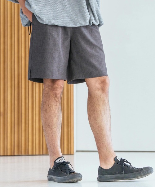 Magine(マージン)の「mp14831-TR Fabric Short Pants ショートパンツ(MGN-261-046)(その他パンツ・メンズ・チャコール/ミックスグレー/ブラック・48/46/44)」の1枚目の写真