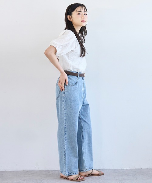mil(ミル)の「パフスリーブ ポコポコ トップス【586142】(Tシャツ/カットソー・レディース・オフホワイト/ブラック/ライトグレー・XS/S)」の8枚目の写真