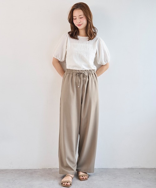 mil(ミル)の「パフスリーブ ポコポコ トップス【586142】(Tシャツ/カットソー・レディース・オフホワイト/ブラック/ライトグレー・XS/S)」の19枚目の写真