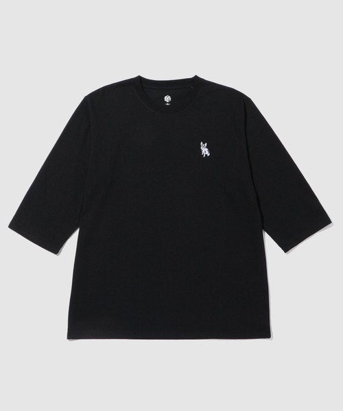 Mac-House(マックハウス)の「T-GRAPHICS ワンポイント刺繍 クルーネック 長袖Tシャツ(Tシャツ/カットソー・メンズ・ネイビー/杢グレー/ホワイト/ピンク/ブラック・L/XL/S/M)」の7枚目の写真