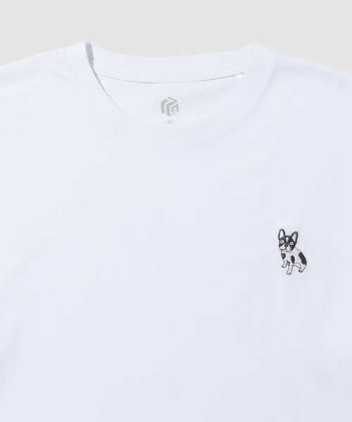 Mac-House(マックハウス)の「T-GRAPHICS ワンポイント刺繍 クルーネック 長袖Tシャツ(Tシャツ/カットソー・メンズ・ネイビー/杢グレー/ホワイト/ピンク/ブラック・L/XL/S/M)」の13枚目の写真