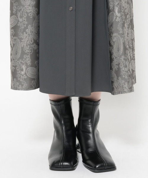 HARE（ハレ）の「ダブルカラーベルトジャガードワンピース(HARE)（ワンピース・レディース・グレー/ブラック・FREE）」の21枚目の写真