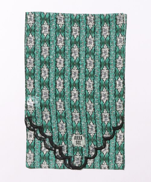 ANNA SUI(アナスイ)の「シルクレーヨンプチロングスカーフ(バンダナ/スカーフ・レディース・ブルー/グリーン/ピンク/パープル・FREE)」の2枚目の写真