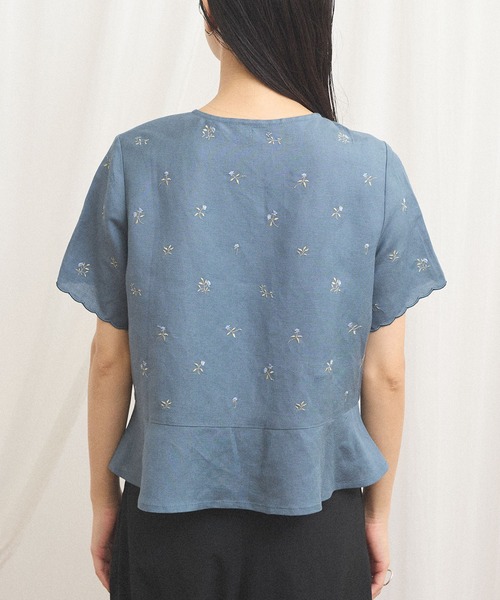 fig London(フィグロンドン)の「_Buttercup blouse(シャツ/ブラウス・レディース・ブルー/ホワイト・FREE)」の20枚目の写真