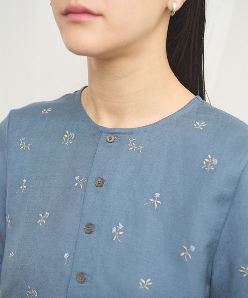 fig London(フィグロンドン)の「_Buttercup blouse(シャツ/ブラウス・レディース・ブルー/ホワイト・FREE)」の21枚目の写真