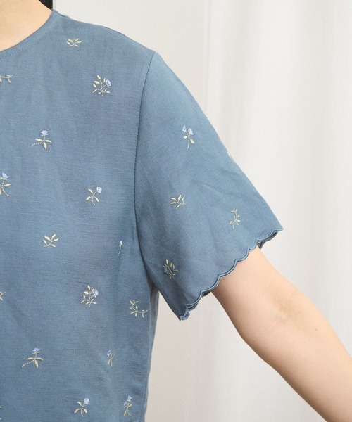 fig London(フィグロンドン)の「_Buttercup blouse(シャツ/ブラウス・レディース・ブルー/ホワイト・FREE)」の22枚目の写真