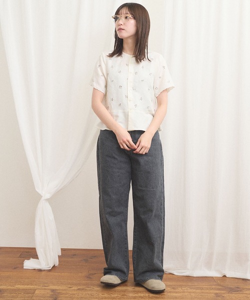 fig London(フィグロンドン)の「Buttercup blouse(シャツ/ブラウス・レディース・ブルー/ホワイト・FREE)」の18枚目の写真