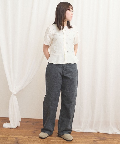 fig London(フィグロンドン)の「Buttercup blouse(シャツ/ブラウス・レディース・ブルー/ホワイト・FREE)」の20枚目の写真