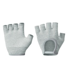 HYSSHOP（エイチワイエスショップ）の「【滑り止め付き】カットアウト ハーフフィンガー ヨガグローブ（スポーツグッズ）」