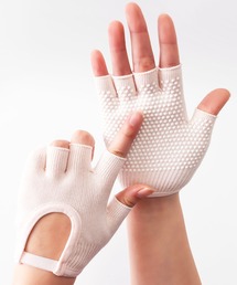 HYSSHOP（エイチワイエスショップ）の「【滑り止め付き】カットアウト ハーフフィンガー ヨガグローブ（スポーツグッズ）」