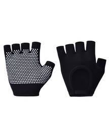 HYSSHOP（エイチワイエスショップ）の「【滑り止め付き】カットアウト ハーフフィンガー ヨガグローブ（スポーツグッズ）」