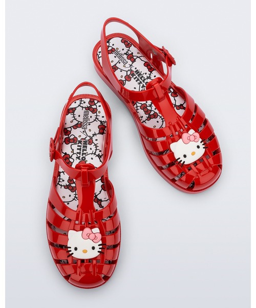 melissa(メリッサ)の「MELISSA POSSESSION + HELLO KITTY AND FRIENDS AD(サンダル・レディース・ブラック/ベージュ/レッド・39/38/37/35-36)」の3枚目の写真