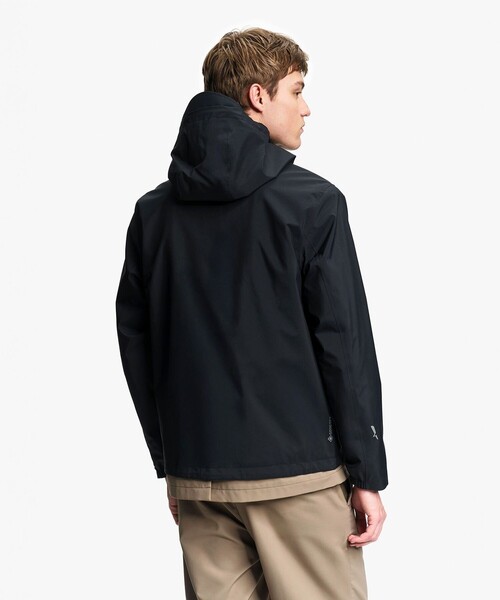 AIGLE(エーグル)の「GORE-TEX ゴアテックス 防風 防水 透湿 2レイヤー ライトウェイト ショートフーデッドジャケット(マウンテンパーカー・メンズ・ブラウン/ブラック・L/M/S/XL)」の8枚目の写真