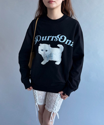 EDIT. FOR LULU | 【YUHAN WANG/ユハン・ワン】purrsona kitty print jumper(Tシャツ/カットソー)