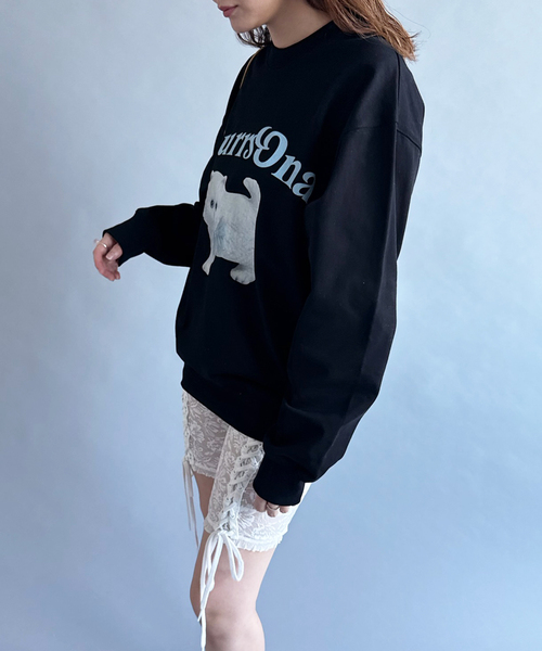 EDIT. FOR LULU（エディットフォールル）の「【YUHAN WANG/ユハン・ワン】purrsona kitty print jumper（Tシャツ/カットソー・レディース・ブラック・FREE）」の16枚目の写真