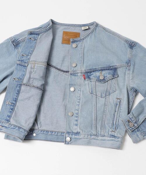 Levi's(リーバイス)の「LEVI’S COLLARLESS 90S TRUCKER(デニムジャケット・レディース・アイボリー/ライトインディゴブルー・SMALL)」の10枚目の写真