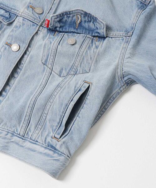 Levi's(リーバイス)の「LEVI’S COLLARLESS 90S TRUCKER(デニムジャケット・レディース・アイボリー/ライトインディゴブルー・SMALL)」の11枚目の写真
