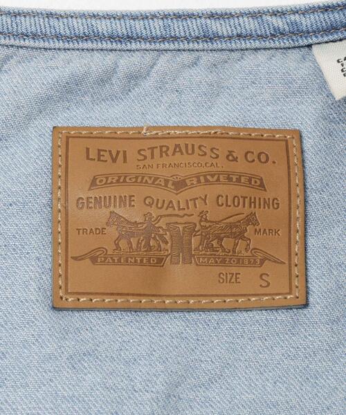 Levi's(リーバイス)の「LEVI’S COLLARLESS 90S TRUCKER(デニムジャケット・レディース・アイボリー/ライトインディゴブルー・SMALL)」の14枚目の写真