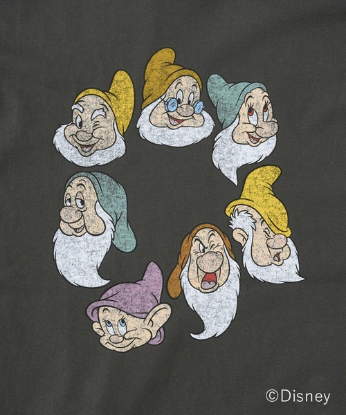 ADAM PATEK（アダムパテック）の「【ADAMPATEK/アダムパテック】Snow White and the Seven Dwarfs circleT 白雪姫プリントTEE（Tシャツ/カットソー・メンズ・ブラック/ホワイト・2/1）」の2枚目の写真