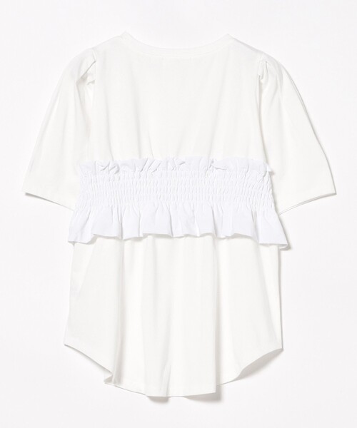 BEAMS HEART(ビームスハート)の「ビスチェ ドッキング Tシャツ(Tシャツ/カットソー・レディース・ホワイト系その他5/ブラック/オフホワイト・FREE)」の11枚目の写真