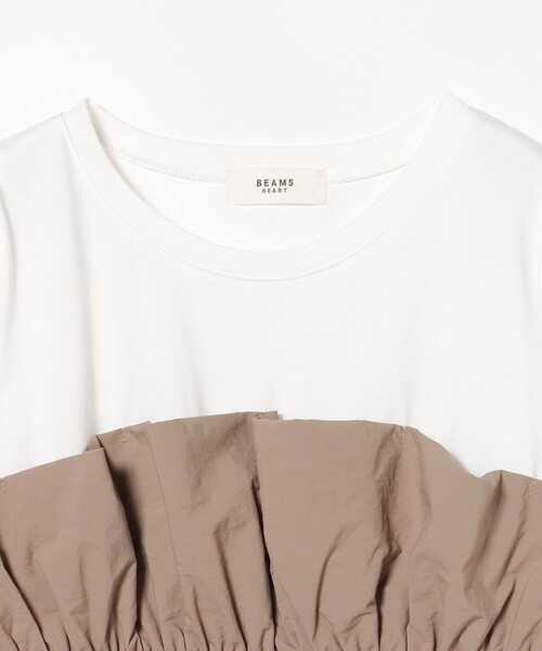 BEAMS HEART(ビームスハート)の「ビスチェ ドッキング Tシャツ(Tシャツ/カットソー・レディース・ホワイト系その他5/ブラック/オフホワイト・FREE)」の14枚目の写真