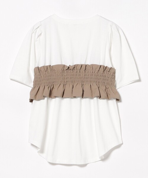 BEAMS HEART(ビームスハート)の「ビスチェ ドッキング Tシャツ(Tシャツ/カットソー・レディース・ホワイト系その他5/ブラック/オフホワイト・FREE)」の17枚目の写真