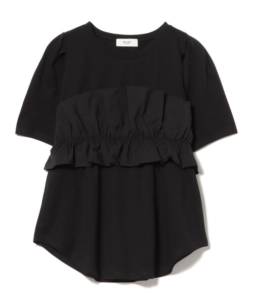 BEAMS HEART(ビームスハート)の「ビスチェ ドッキング Tシャツ(Tシャツ/カットソー・レディース・ホワイト系その他5/ブラック/オフホワイト・FREE)」の20枚目の写真
