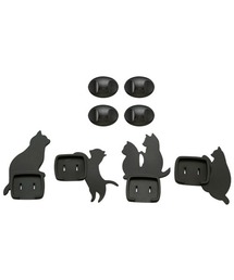 BACKYARD FAMILY | ネコのコンセントカバー 4個組 AKN-1804(その他ベビー用品)