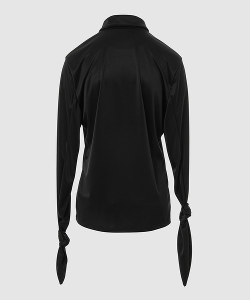 YOHEI OHNO(ヨウヘイオオノ)の「Knot Detail Shirt(その他トップス・レディース・アイボリー/ブラック・36)」の3枚目の写真
