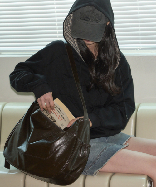 LEATHERY（レザリー）の「[レザリーXアネディン] スターパッチチェックフードジップアップ [ブラック]（パーカー・レディース・その他・M/XS）」の3枚目の写真