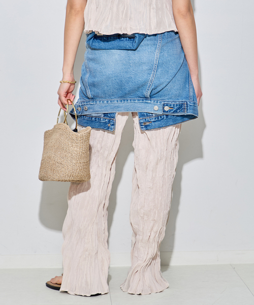 Gongdid Design(ゴンディッドデザイン)の「【Gongdid Design】Carry Over_Wavy_Pants:パンツ(その他パンツ・レディース・アイボリー/ブラック・40)」の13枚目の写真