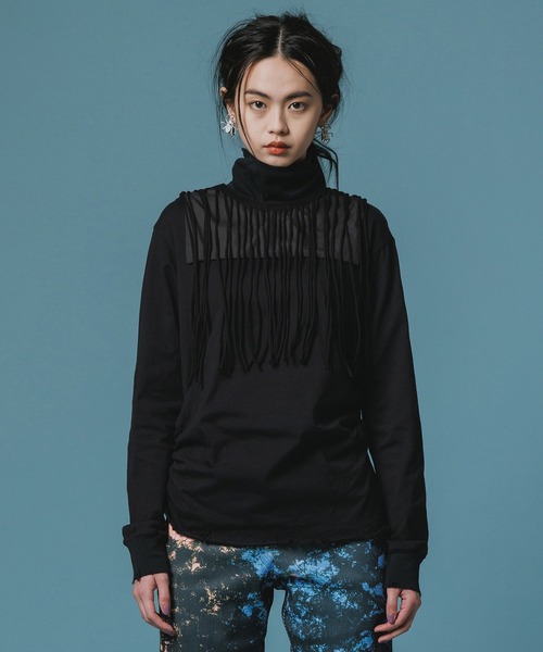 NON TOKYO（ノントーキョー）の「FRINGE COLLAR（その他トップス・レディース・ブラック/ブルー/ホワイト・FREE）」の4枚目の写真