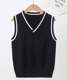 VIBGYOR（ヴィブジョー）の「FReePLACe/キッズ ネイビー ベスト X12805（ベスト）」