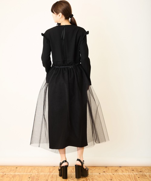 Ranerrh(ラネリ)の「ダブルクロスフォーマルブラックドレス【喪服・礼服】【入卒式・結婚式・二次会・食事会】(ワンピース・レディース・ブラック・38)」の12枚目の写真