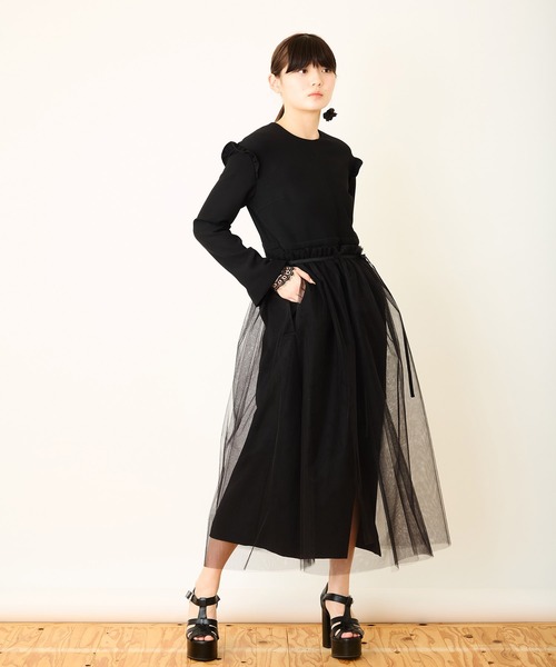 Ranerrh(ラネリ)の「ダブルクロスフォーマルブラックドレス【喪服・礼服】【入卒式・結婚式・二次会・食事会】(ワンピース・レディース・ブラック・38)」の13枚目の写真