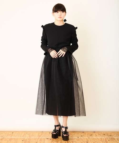 Ranerrh(ラネリ)の「ダブルクロスフォーマルブラックドレス【喪服・礼服】【入卒式・結婚式・二次会・食事会】(ワンピース・レディース・ブラック・38)」の22枚目の写真