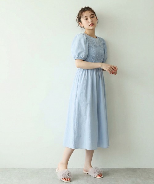LibertyDoll(リバティードール)の「LIBERTYDOLL ボリュームフリルフラットサンダル(サンダル・レディース・ブラック/アイボリー/グレー・L/LL/S/M)」の21枚目の写真