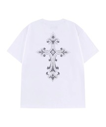 A'GEM/9 × .kom 『SUPPLIER/サプライヤー』Royal Cross Rhinestone Tee/スプレークロスラインストーンTシャツ