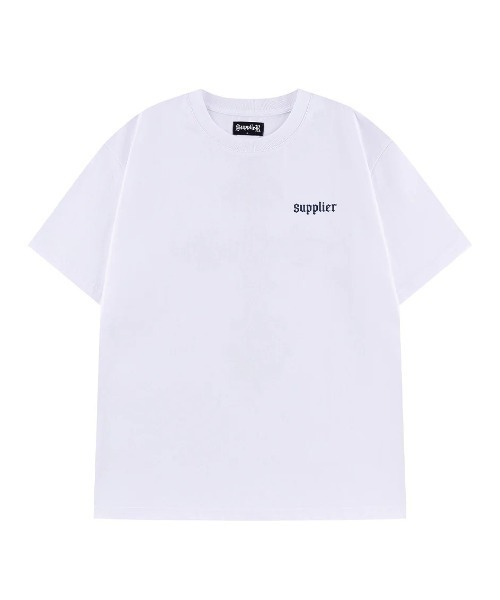 A'GEM/9 × .kom 『SUPPLIER/サプライヤー』Royal Cross Rhinestone Tee