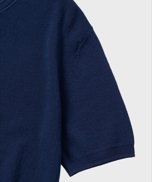 NONBLANK(ノンブランク)の「ヘンリーネックHSニット_NAVY(Tシャツ/カットソー・メンズ・ネイビー・LARGE/X-LARGE/MEDIUM)」の6枚目の写真