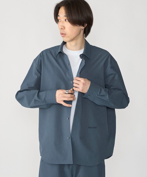 MARMOT(マーモット)の「【City Ambient Products別注】Marmot:〈撥水〉DotAir(R) SHIRTS(シャツ/ブラウス・メンズ・ネイビー/ブラック・LARGE/MEDIUM/SMALL)」の15枚目の写真