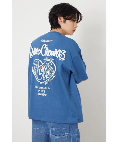 RODEO CROWNS WIDE BOWL(ロデオクラウンズワイドボウル)の「heartwarming Tシャツ(Tシャツ/カットソー・メンズ・レッド/ダークブルー/ブラック/オフホワイト・MEDIUM/LARGE)」の4枚目の写真