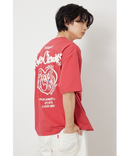 RODEO CROWNS WIDE BOWL(ロデオクラウンズワイドボウル)の「heartwarming Tシャツ(Tシャツ/カットソー・メンズ・レッド/ダークブルー/ブラック/オフホワイト・MEDIUM/LARGE)」の10枚目の写真