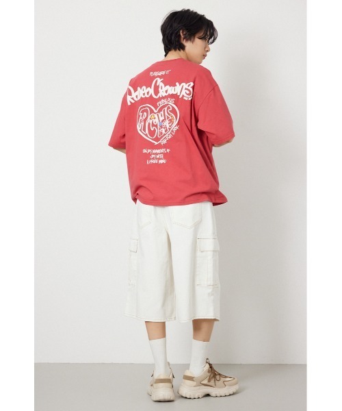 RODEO CROWNS WIDE BOWL(ロデオクラウンズワイドボウル)の「heartwarming Tシャツ(Tシャツ/カットソー・メンズ・レッド/ダークブルー/ブラック/オフホワイト・MEDIUM/LARGE)」の12枚目の写真