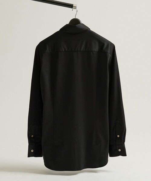ABAHOUSE(アバハウス)の「【ON/OFF兼用】SOLOTEXコットン 36ゲージ モクロディ ストレッチシャツ / FLEX SHIRTS(ビジネスシャツ・メンズ・ホワイト/ブラック・44/46/48/50)」の8枚目の写真