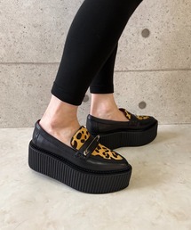 レオパードコンビ 厚底ローファー Charla Tedrick│Jeffrey Campbell