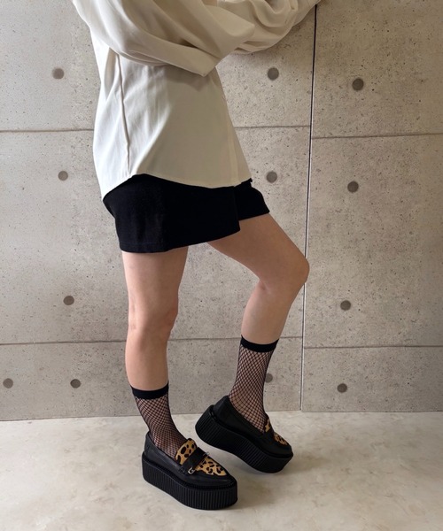 レオパードコンビ 厚底ローファー Charla Tedrick│Jeffrey Campbell