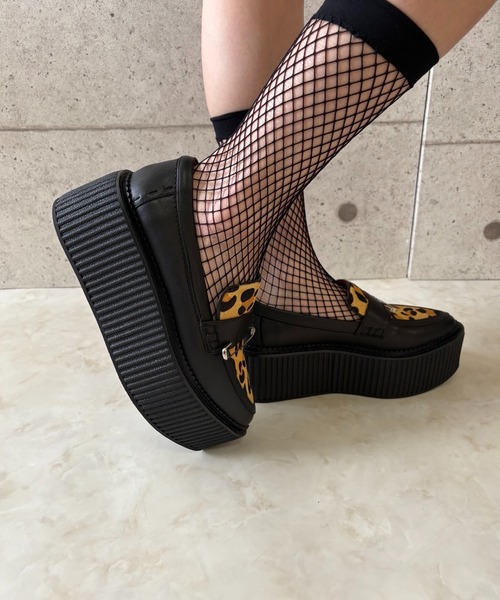 レオパードコンビ 厚底ローファー Charla Tedrick│Jeffrey Campbell